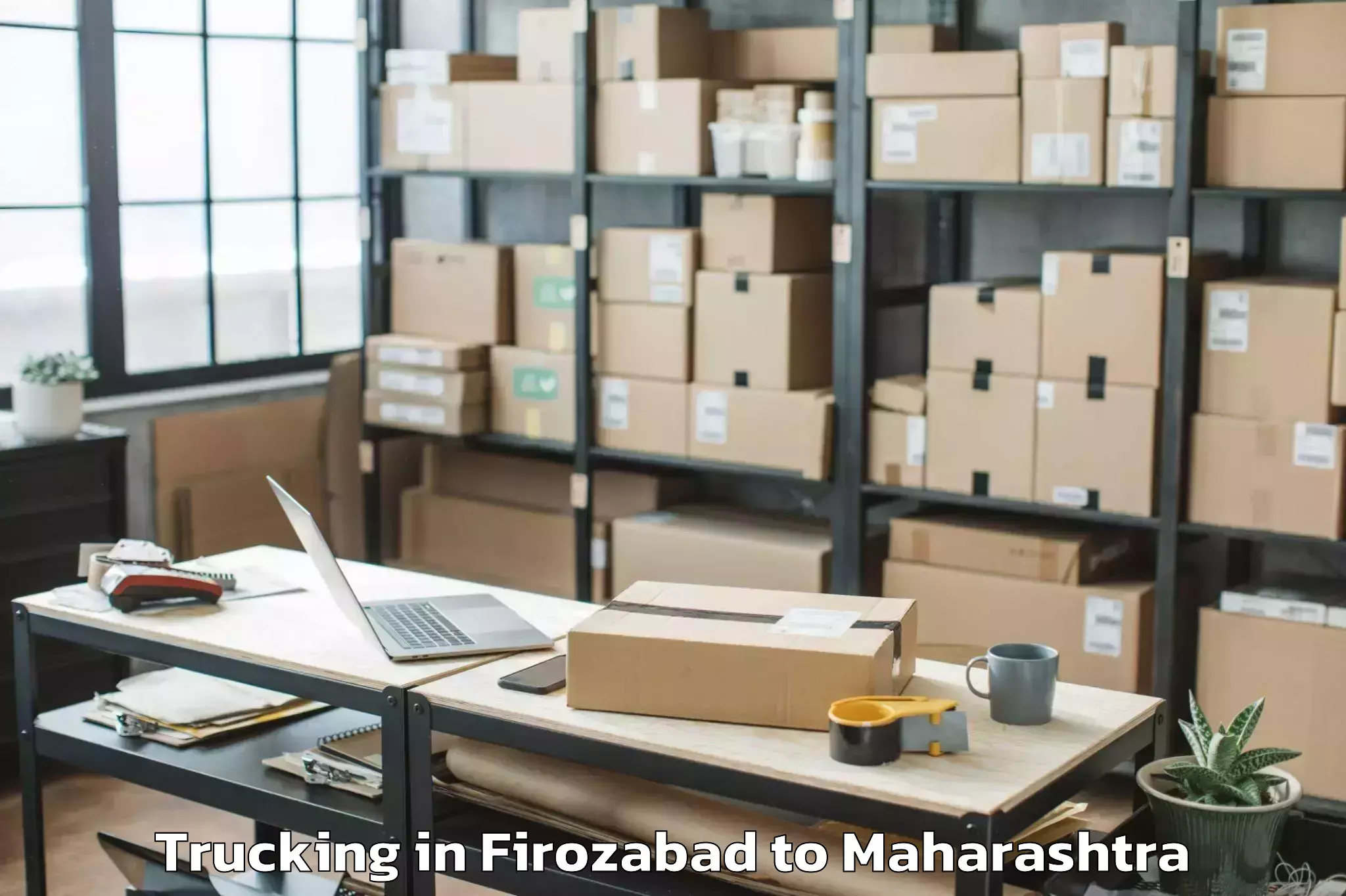 Leading Firozabad to Tirora Trucking Provider